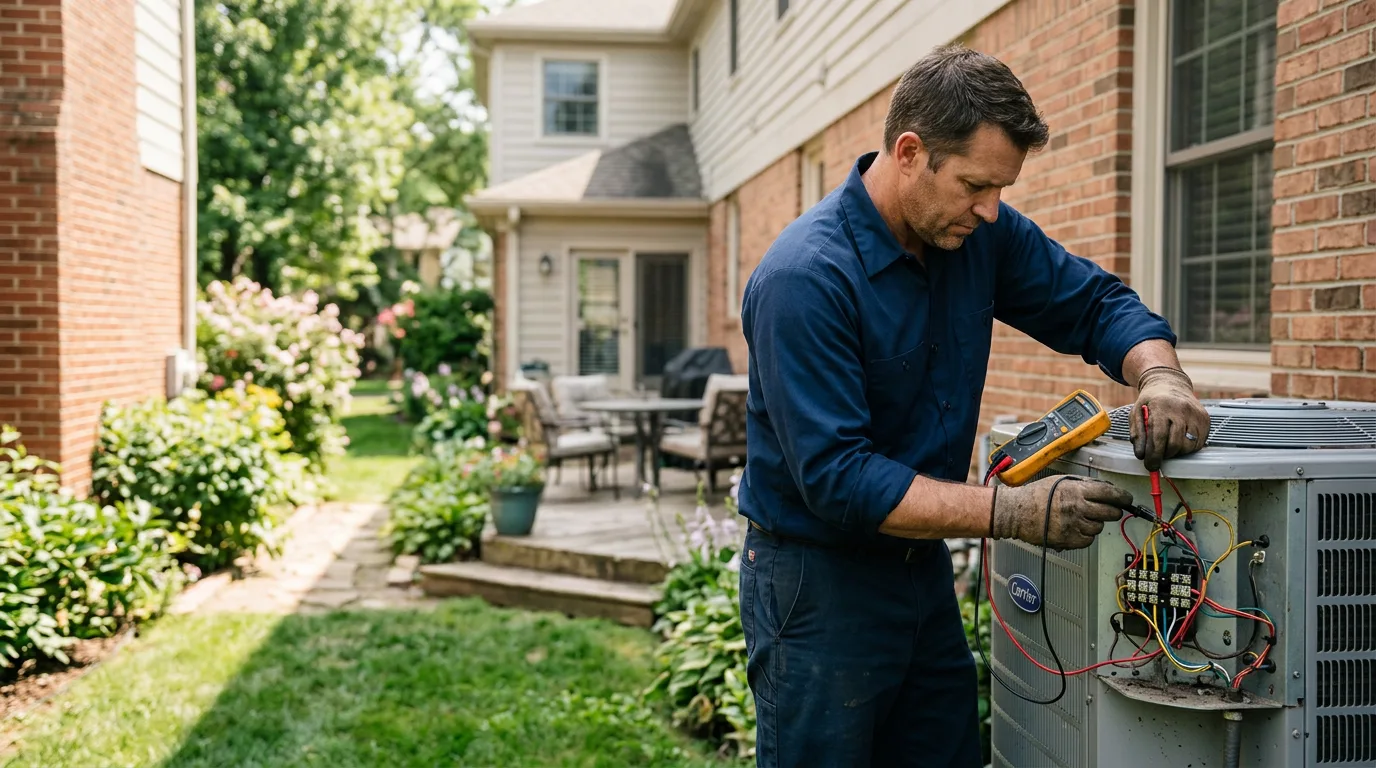 HVAC technician working near Kingfisher, OK